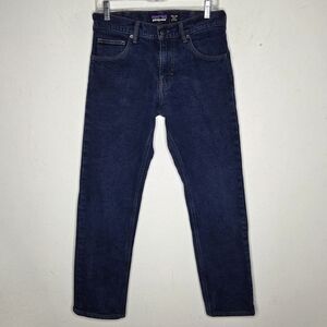 Patagonia Straight Leg Jeans Blue Denim Outdoor Short FITS Mens 30×29*